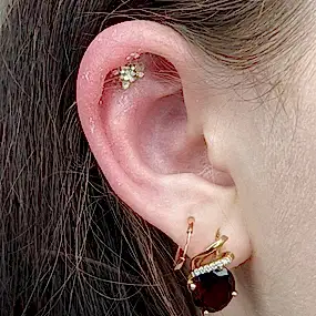 Пирсинг ушей фото работ Мерси